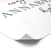 Elegante eenvoudige stijlvolle foto afstuderen par poster (Hoek)