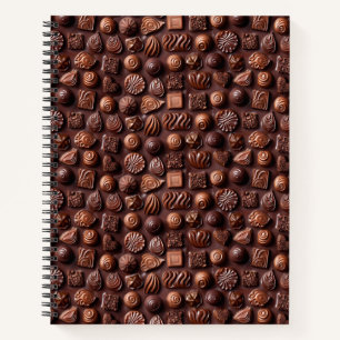 Elegante Eenvoudige Stijlvolle Moderne Trendy Choc Notitieboek