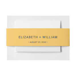 Elegante Eenvoudige Straal Bloem met Monogram Huwe Uitnodigingen Wikkel