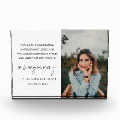 Elegante eenvoudige sympathie rouwgedenkteken fotoblokken (Voorkant)