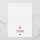 Elegante Eenvoudige Tak Zwarte Bruidsdouche Goud Folie Uitnodiging (Achterkant)