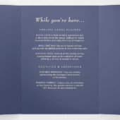 Elegante Eenvoudige Toekomst Dusk met Monogram Tro Drieluik Programma (Binnenkant midden)