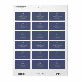 Elegante Eenvoudige Toekomst Dusk met Monogram Tro Etiket