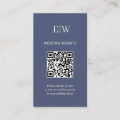 Elegante Eenvoudige Toekomst Dusk met Monogram Tro Informatiekaartje (Voorkant)