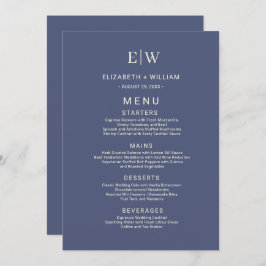 Elegante Eenvoudige Toekomst Dusk met Monogram Tro Menu