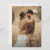 Elegante Eenvoudige Trouwdag Save The Date (Voorkant)