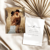 Elegante Eenvoudige Trouwdag Save The Date