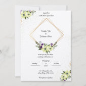 Elegante eenvoudige uitnodiging (Voorkant)