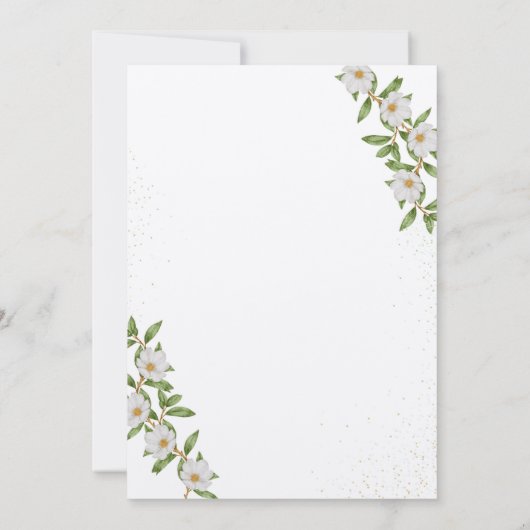 Elegante eenvoudige uitnodiging (Achterkant)