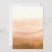 Elegante Eenvoudige Waterverf Fall Wedding Boho Kaart (Achterkant)