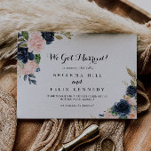 Elegante eenvoudige winter bloemenkalligrafie Elop Aankondiging