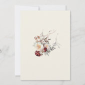 Elegante eenvoudige winter bloemenvakantie open hu kaart (Achterkant)