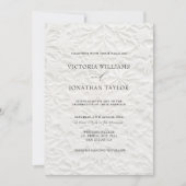 Elegante eenvoudige winter bruiloft uitnodiging (Voorkant)