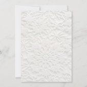 Elegante eenvoudige winter bruiloft uitnodiging (Achterkant)