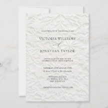 Elegante Eenvoudige Winter Trouw Uitnodiging