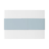 Elegante Eenvoudige Witte Grijze Monogram Huwelijk Uitnodigingen Wikkel (Achterkant Voorbeeld)