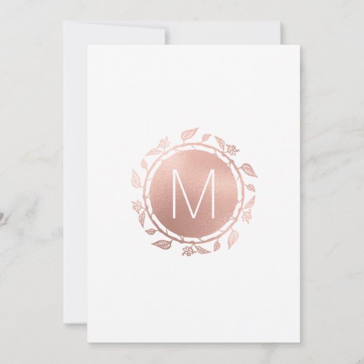 Elegante Eenvoudige Witte Roos Goud Bloemen Zoet 1 Kaart (Achterkant)