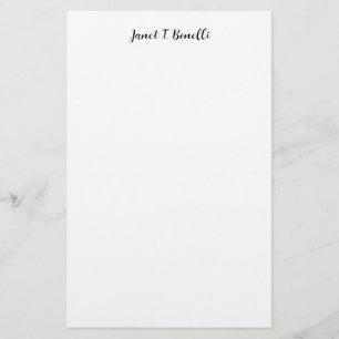 Elegante Eenvoudige Zakelijke Kalligrafie Briefpapier