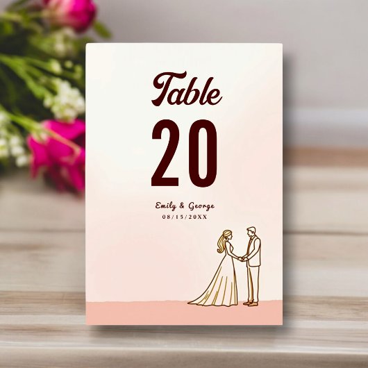 Elegante eenvoudige zwart-wit bruid bruidegom brui kaart