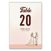 Elegante eenvoudige zwart-wit bruid bruidegom brui kaart (Achterkant)