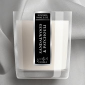 Elegante Eenvoudige Zwart & Zilver Tamper Proof Ka Labels