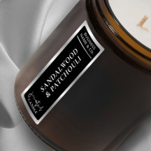 Elegante Eenvoudige Zwart & Zilver Tamper Proof Ka