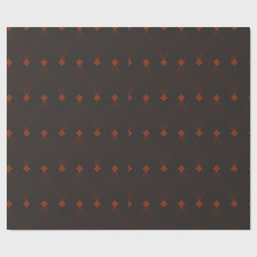 Elegante eenvoudige zwarte en rode kerst cadeaupapier (Zoom)