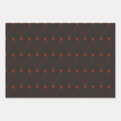 Elegante eenvoudige zwarte en rode kerst inpakpapier vel (Voorkant 2)