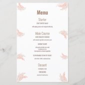 Elegante eerste Heilige Communie Menu (Achterkant)