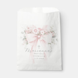 Elegante Eerste Heilige Communie met Bloemboog Bedankzakje