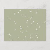 Elegante Eerste Heilige Communie Witte Bloesem Blo Uitnodiging Briefkaart (Achterkant)