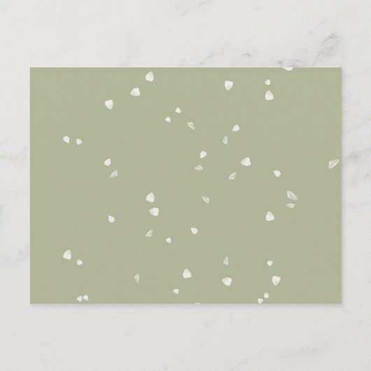 Elegante Eerste Heilige Communie Witte Bloesem Blo Uitnodiging Briefkaart (Achterkant)