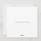 Elegante eerste kerst Baby Photo Square Feestdagenkaart (Achterkant)