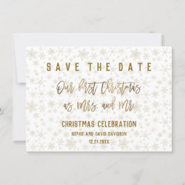 Elegante eerste kerstviering Save the Date