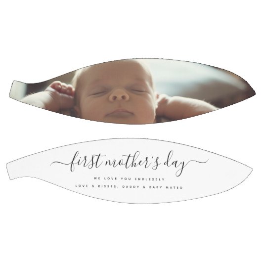 Elegante eerste Moederdag aangepaste fotocollage Basketbal (Panelen)