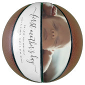 Elegante eerste Moederdag aangepaste fotocollage Basketbal (Verticaal)
