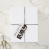 Elegante eerste Moederdag aangepaste fotocollage Cadeaulabel (Met Touw)