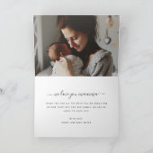 Elegante eerste Moederdag aangepaste fotocollage Kaart (Binnen)