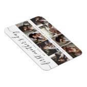 Elegante eerste Moederdag aangepaste fotocollage Magneet (Rechterzijde)