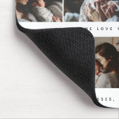 Elegante eerste Moederdag aangepaste fotocollage Muismat (Hoek)