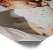 Elegante eerste Moederdag aangepaste fotocollage Poster (Hoek)