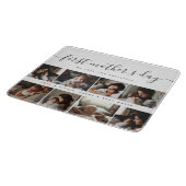 Elegante eerste Moederdag aangepaste fotocollage Snijplank (Hoek)