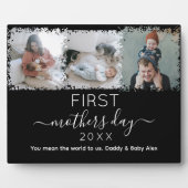 Elegante eerste moederdag fotocollage fotoplaat (Voorkant)