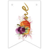 Elegante eerste verjaardag Bourgondische herfst Vlaggetjes (Eerste vlag)