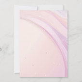 Elegante eerste verjaardag Pink Butterflies Party Kaart (Achterkant)