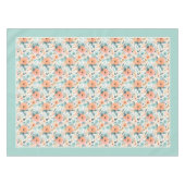 Elegante Eeuwigdurende Liefde Bloemen Patroon Gepe Tafelkleed (Voorkant (Horizontaal))