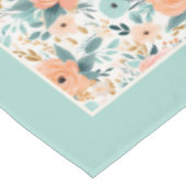 Elegante Eeuwigdurende Liefde Bloemen Patroon Gepe Tafelkleed (Gekanteld)