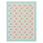 Elegante Eeuwigdurende Liefde Bloemen Patroon Gepe Tafelkleed (Voorkant)