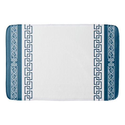 Elegante Eeuwige Levenscyclus Mongoolse Patroon Badmat (Voorkant)