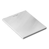 Elegante effen eenvoudige professionele grijze ach notitieblok (Schuin)